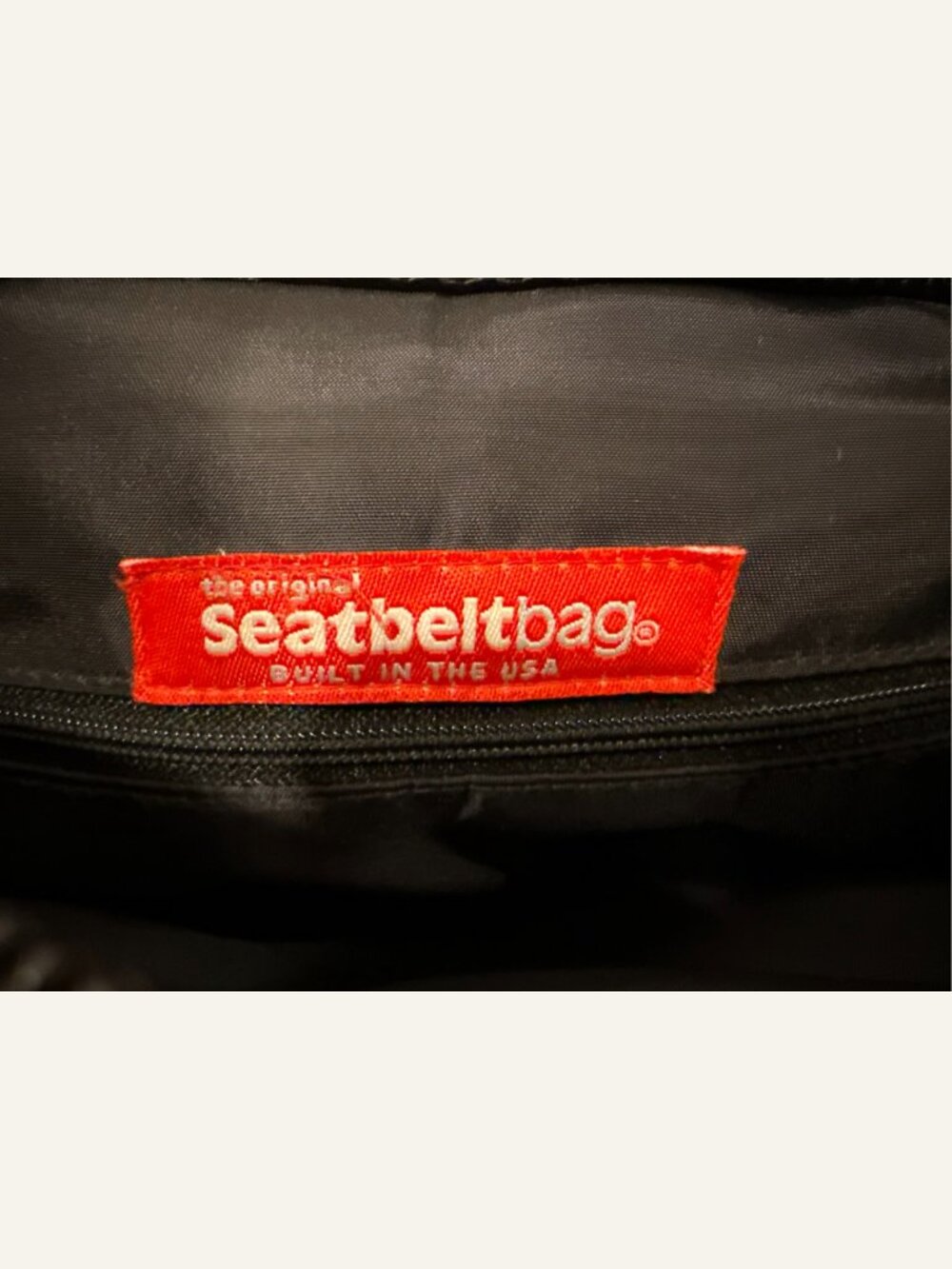 Harveys Original Seatbelt Bag Large Tote Black Woven Made in USA - Picture 7 of 11
